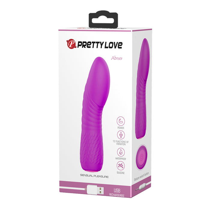 Mini Silicone Vibrator "Abner" Purple