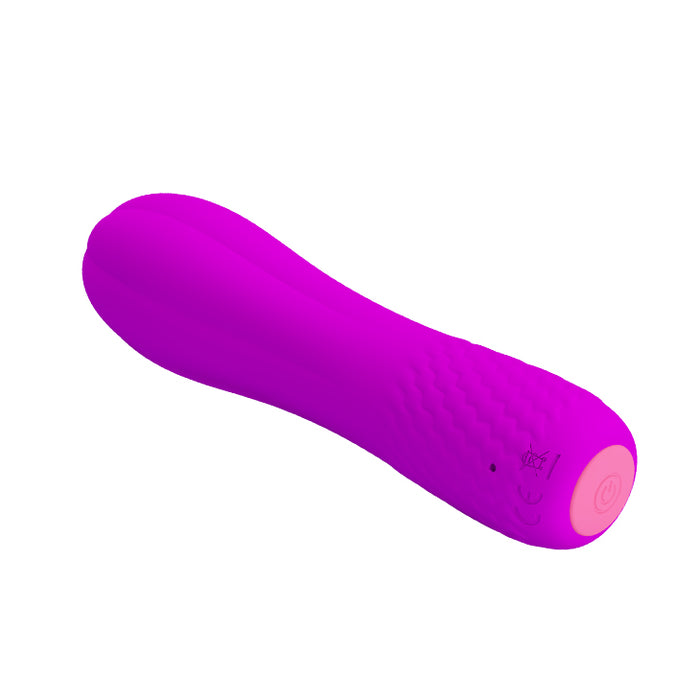 Easy Insertion Mini Vibrator Purple "Allen" 116mm