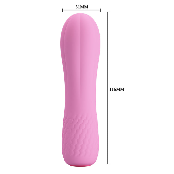 Easy Insertion Mini Vibrator Soft Pink "Alice" 116mm