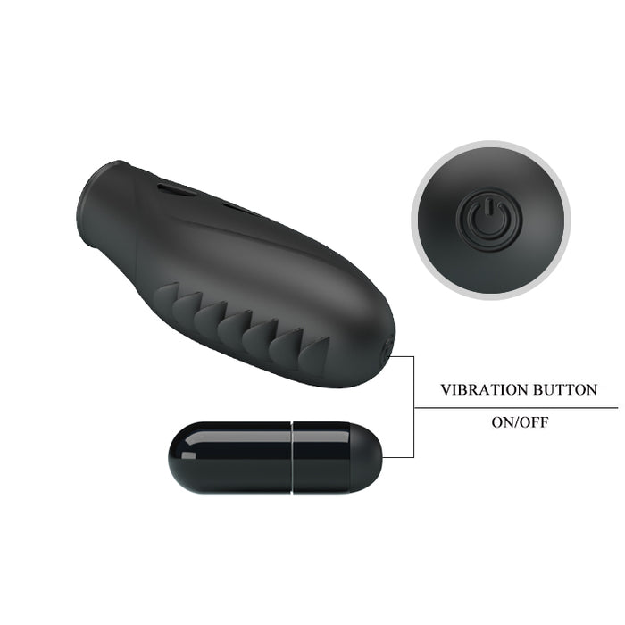 Fingering Vibe "Gilo" Black (78mmx21mm)