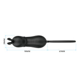 Mini Rabitt Bullet Vibrator "Rosalie" Black