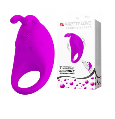 Cock Ring Rabbit Vibrator Purple