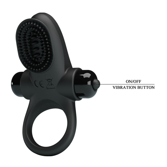 Vibrating Penis Ring II Black (86mm)