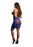 High-waist fishnet skirt - Blue - O/S