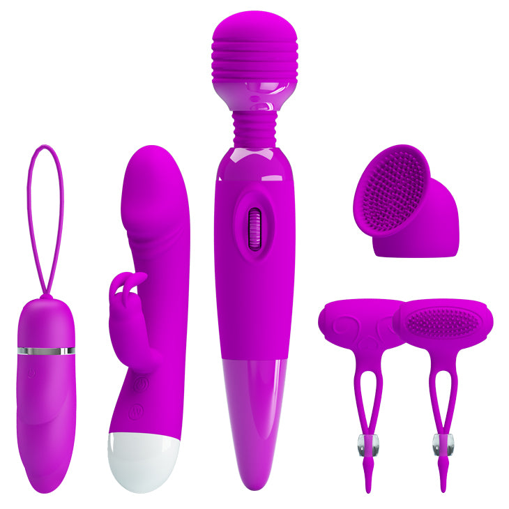 Purple Desire Collection - 5 Toys & Attachments