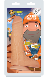 Tradie Dildo (Con Struction) 10" Flesh