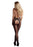 Crotchless Leopard Bodystocking - Black