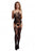 Suspender Rhinestone Bodystocking - Black