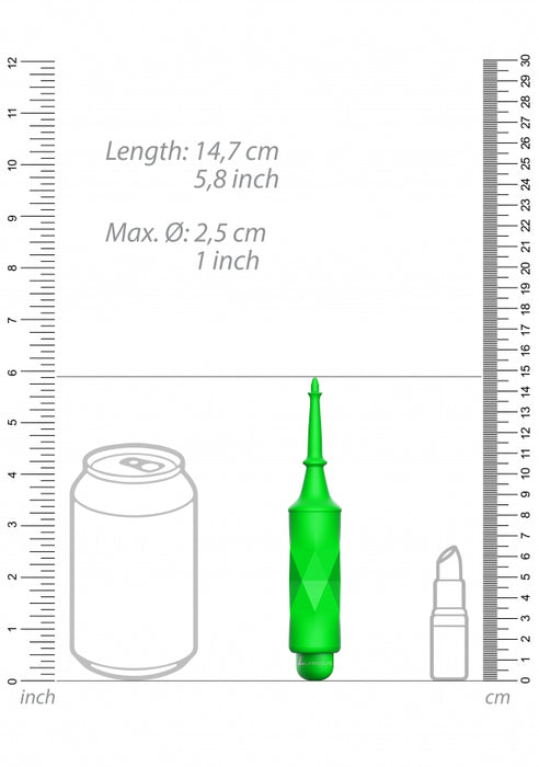 Circe - ABS Bullet With Silicone Sleeve - 10-Speeds - Green