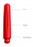 Delia - ABS Bullet With Silicone Sleeve - 10-Speeds - Red