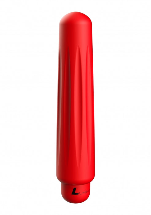 Delia - ABS Bullet With Silicone Sleeve - 10-Speeds - Red