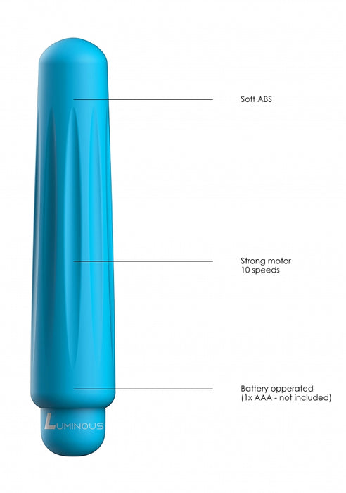 Delia - ABS Bullet With Silicone Sleeve - 10-Speeds - Turquoise