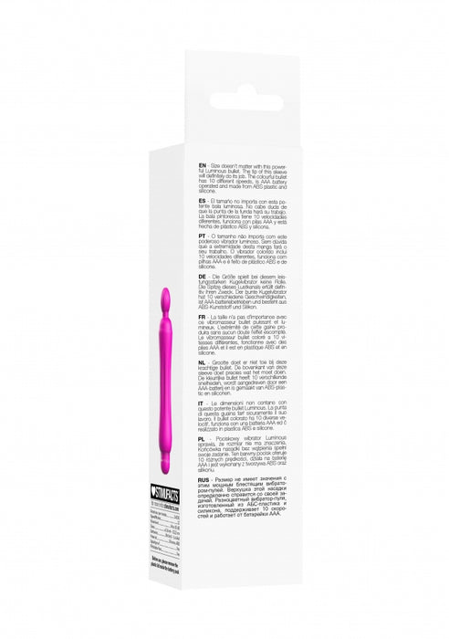 Demi - ABS Bullet With Silicone Sleeve - 10-Speeds - Fuchsia