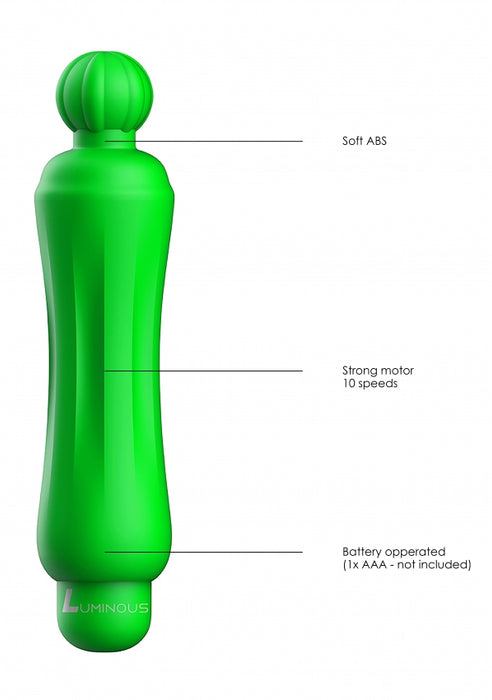 Demi - ABS Bullet With Silicone Sleeve - 10-Speeds - Green