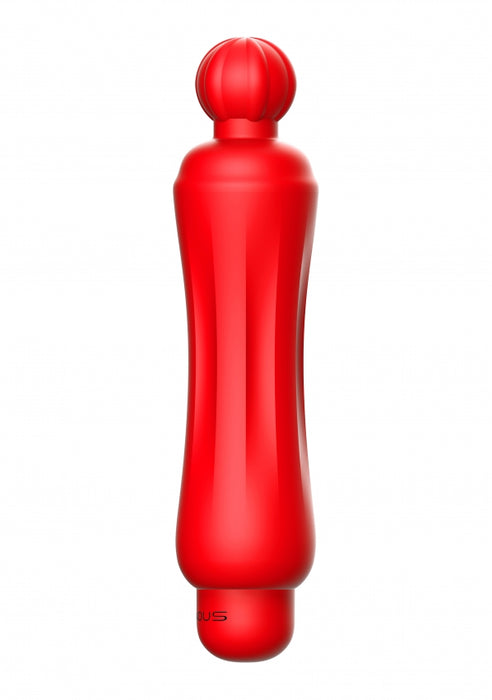 Demi - ABS Bullet With Silicone Sleeve - 10-Speeds - Red