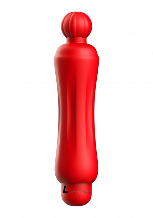 Demi - ABS Bullet With Silicone Sleeve - 10-Speeds - Red