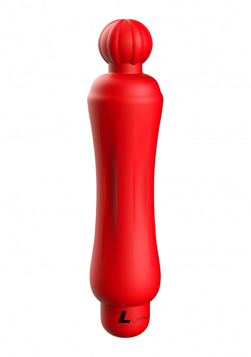 Demi - ABS Bullet With Silicone Sleeve - 10-Speeds - Red