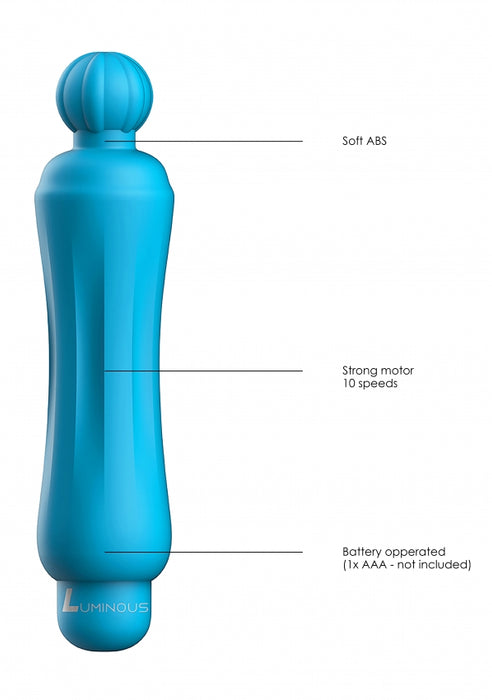 Demi - ABS Bullet With Silicone Sleeve - 10-Speeds - Turquoise