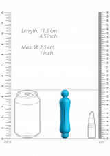 Demi - ABS Bullet With Silicone Sleeve - 10-Speeds - Turquoise