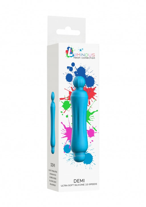 Demi - ABS Bullet With Silicone Sleeve - 10-Speeds - Turquoise