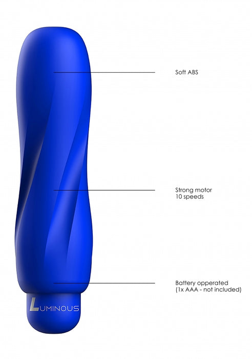 Ella - ABS Bullet With Silicone Sleeve - 10-Speeds - Royal Blue