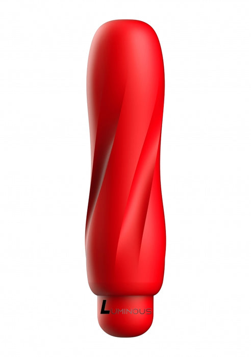 Ella - ABS Bullet With Silicone Sleeve - 10-Speeds - Red