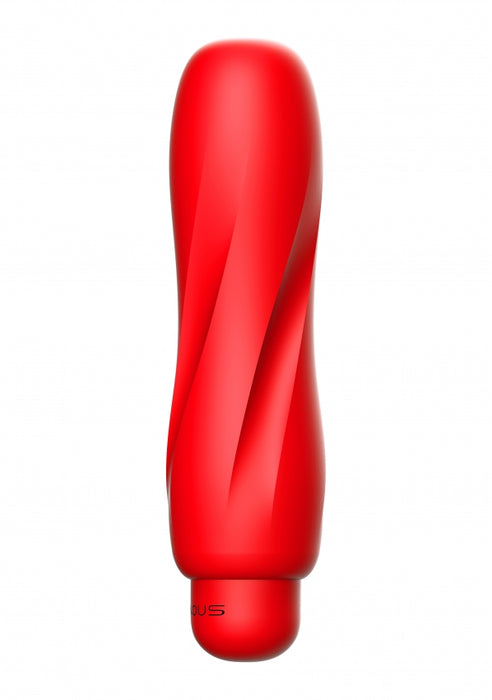 Ella - ABS Bullet With Silicone Sleeve - 10-Speeds - Red