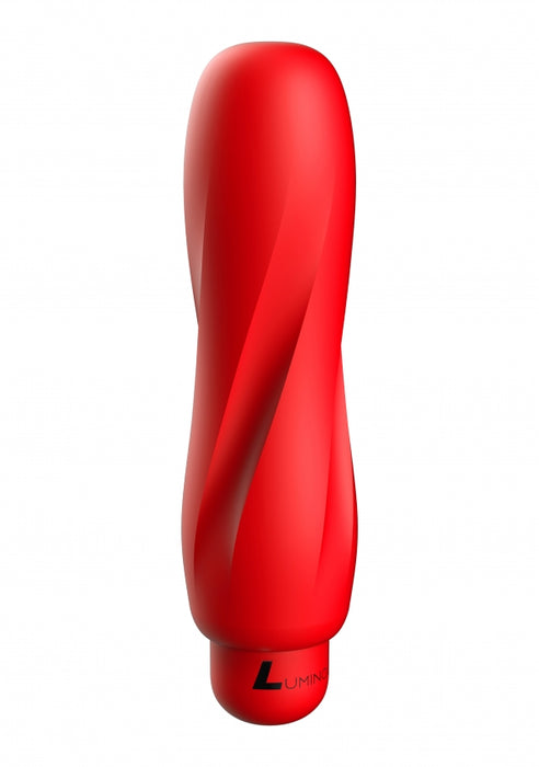 Ella - ABS Bullet With Silicone Sleeve - 10-Speeds - Red