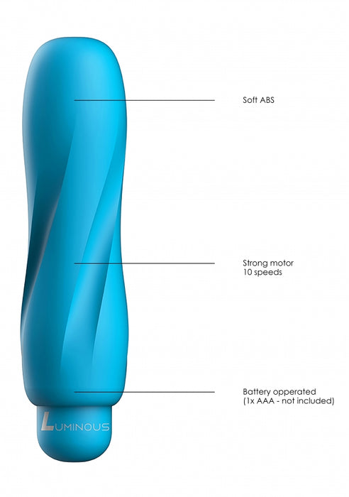 Ella - ABS Bullet With Silicone Sleeve - 10-Speeds - Turquoise