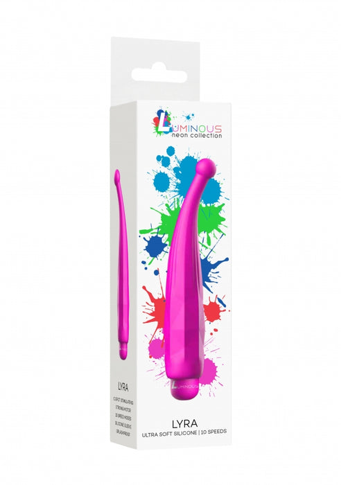 Lyra - ABS Bullet With Silicone Sleeve - 10-Speeds - Fuchsia