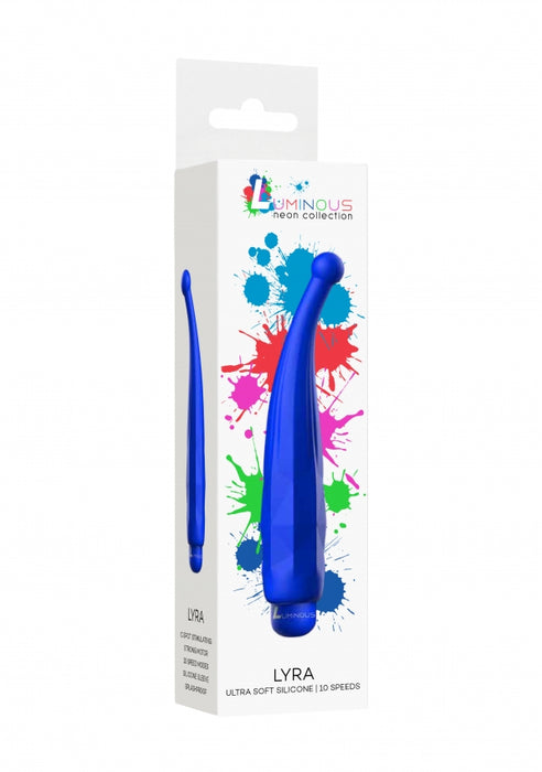 Lyra - ABS Bullet With Silicone Sleeve - 10-Speeds - Royal Blue