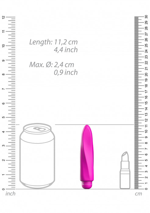 Myra - ABS Bullet With Silicone Sleeve - 10-Speeds - Fuchsia