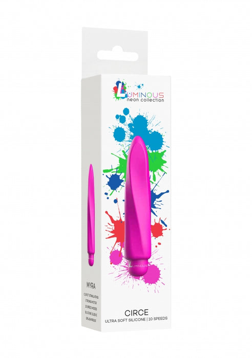 Myra - ABS Bullet With Silicone Sleeve - 10-Speeds - Fuchsia