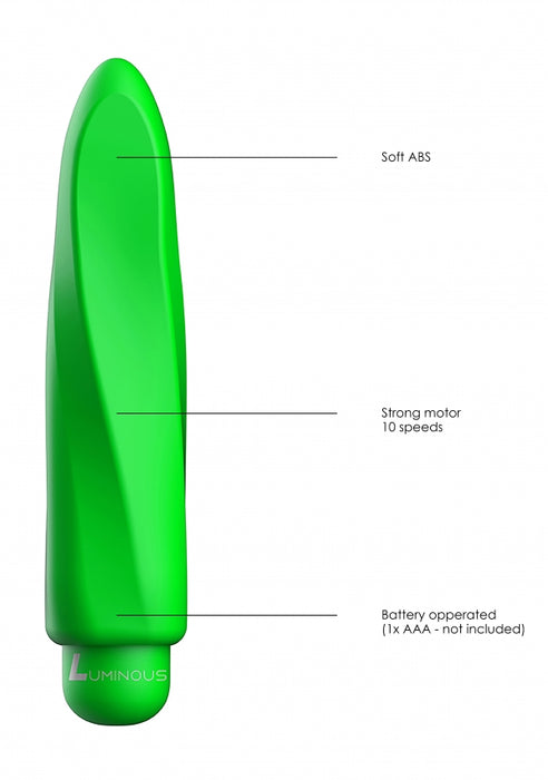 Myra - ABS Bullet With Silicone Sleeve - 10-Speeds - Green