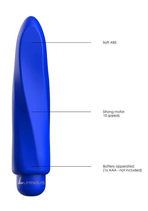 Myra - ABS Bullet With Silicone Sleeve - 10-Speeds - Royal Blue