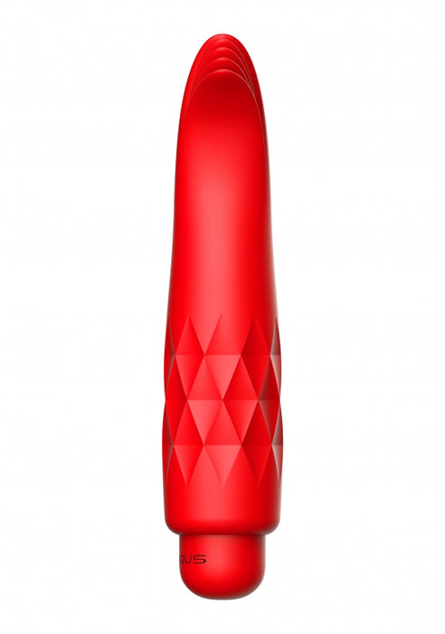 Zoe - ABS Bullet With Silicone Sleeve - 10-Speeds - Red