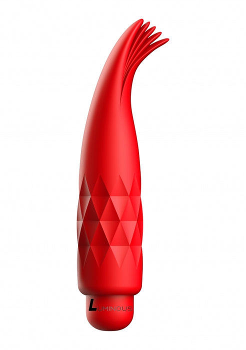 Zoe - ABS Bullet With Silicone Sleeve - 10-Speeds - Red