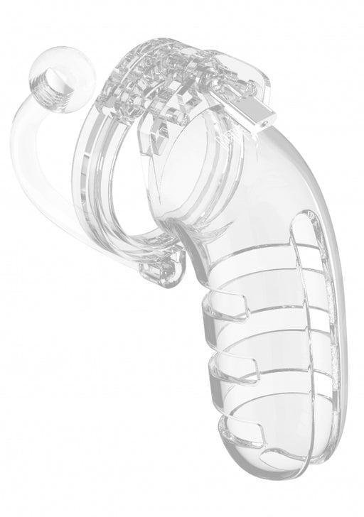 Model 12 - Chastity - 5.5" - Cage with Plug - Transparent