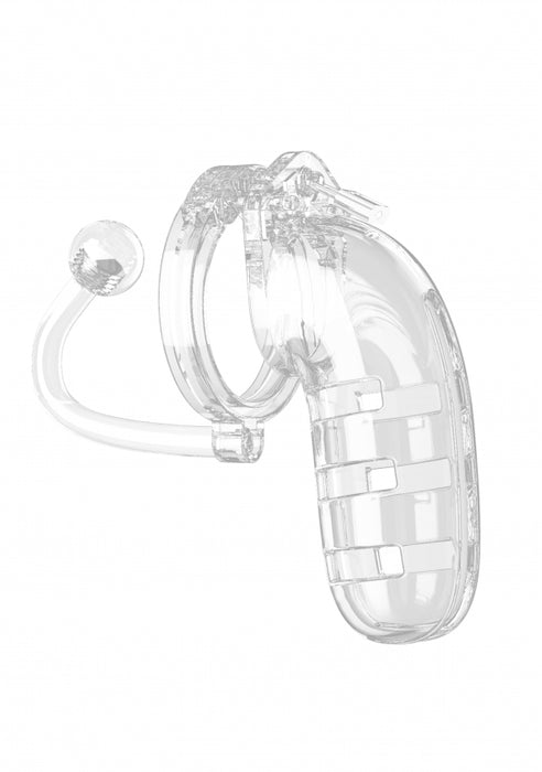 Model 12 - Chastity - 5.5" - Cage with Plug - Transparent