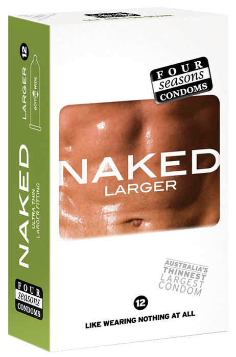 Condom Ultra Thin 12pk Naked Larger 60mm