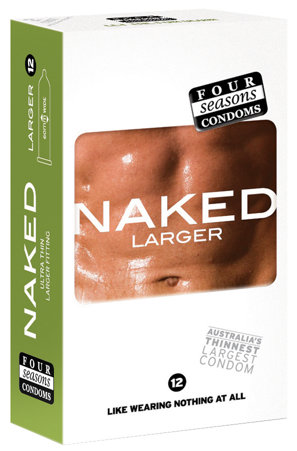 Condom Ultra Thin 12pk Naked Larger 60mm