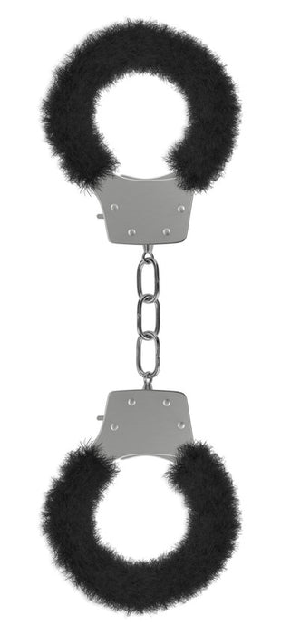 Pleasure Handcuffs Furry - Black