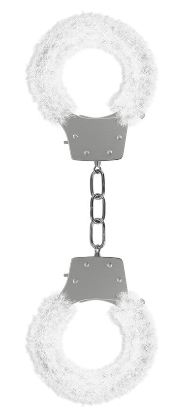 Pleasure Handcuffs Furry - White