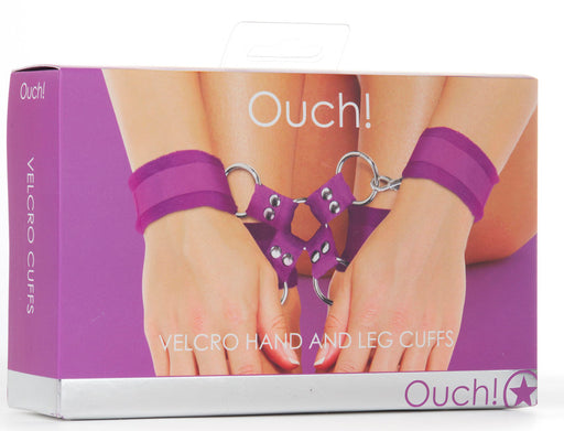 Velcro Hand and Leg Cuffs - Purple