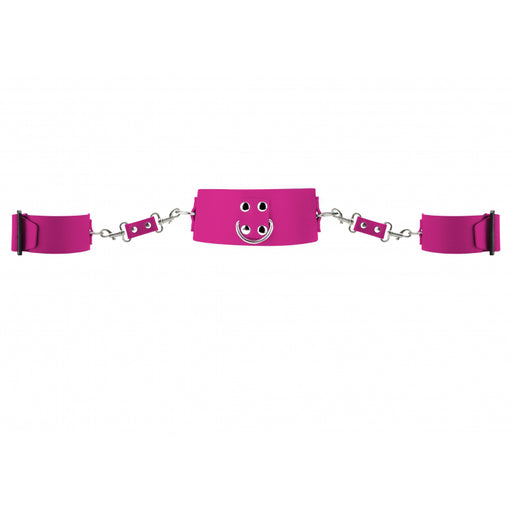 Collar with Cuffs - Pink