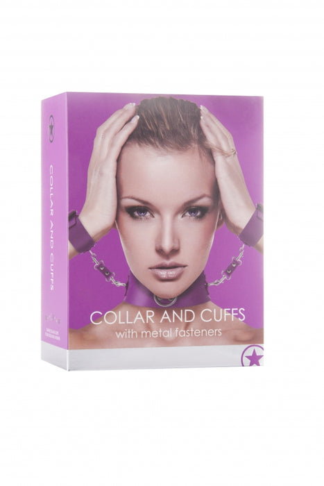 Collar with Cuffs - Purple