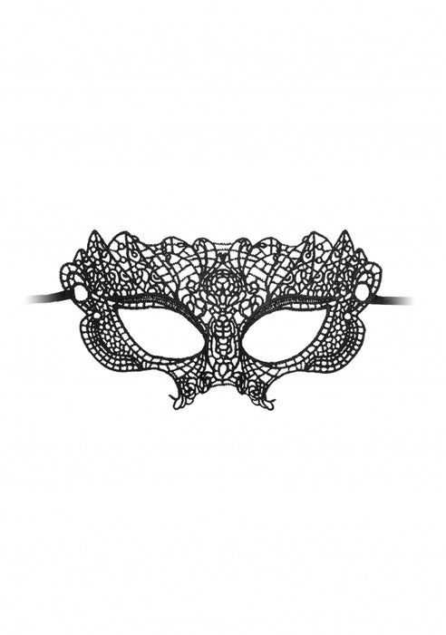 Princess Black Lace Mask  - Black