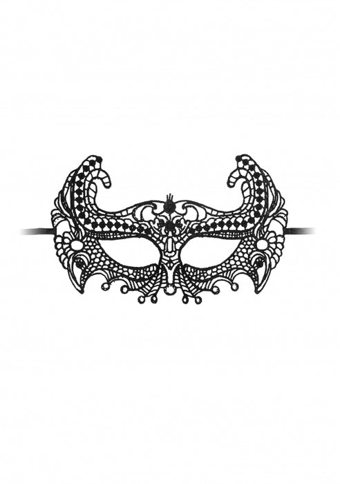 Empress Black Lace Mask  - Black