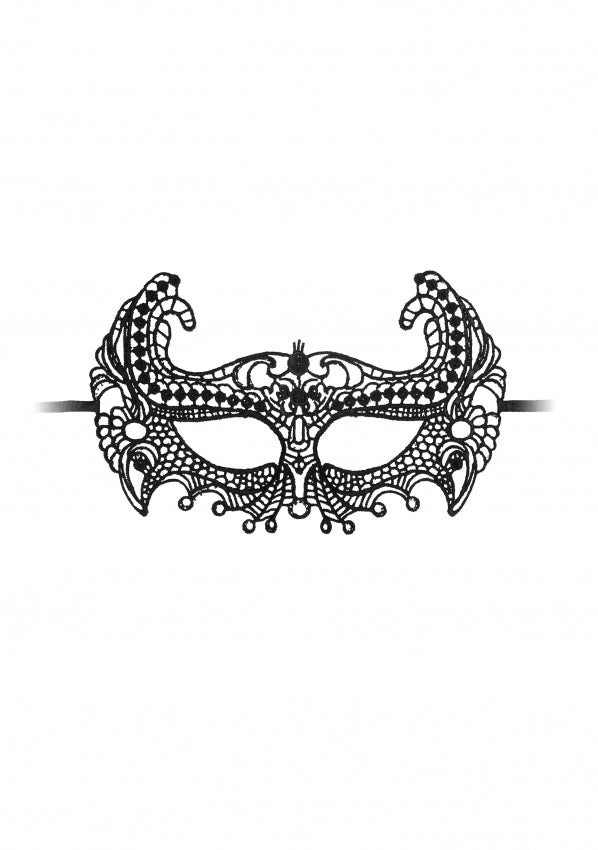 Empress Black Lace Mask  - Black