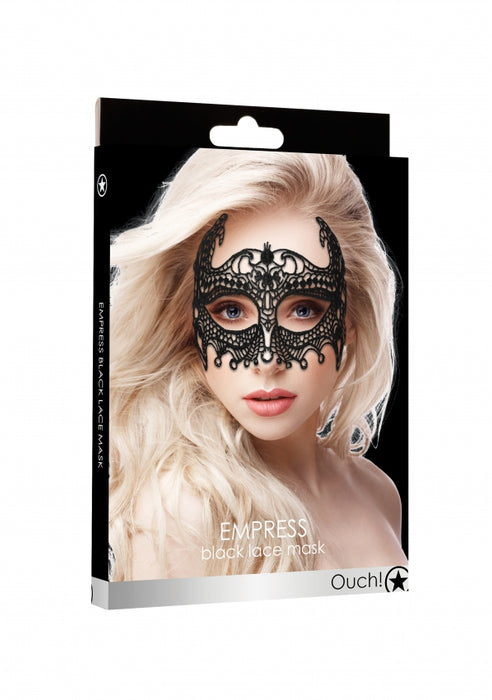 Empress Black Lace Mask  - Black